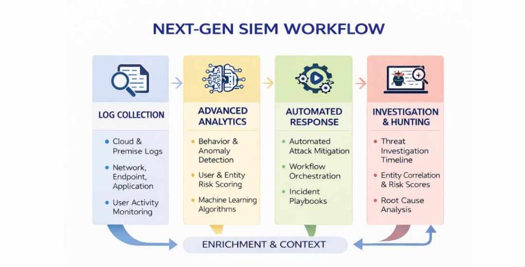 next gen siem workflow